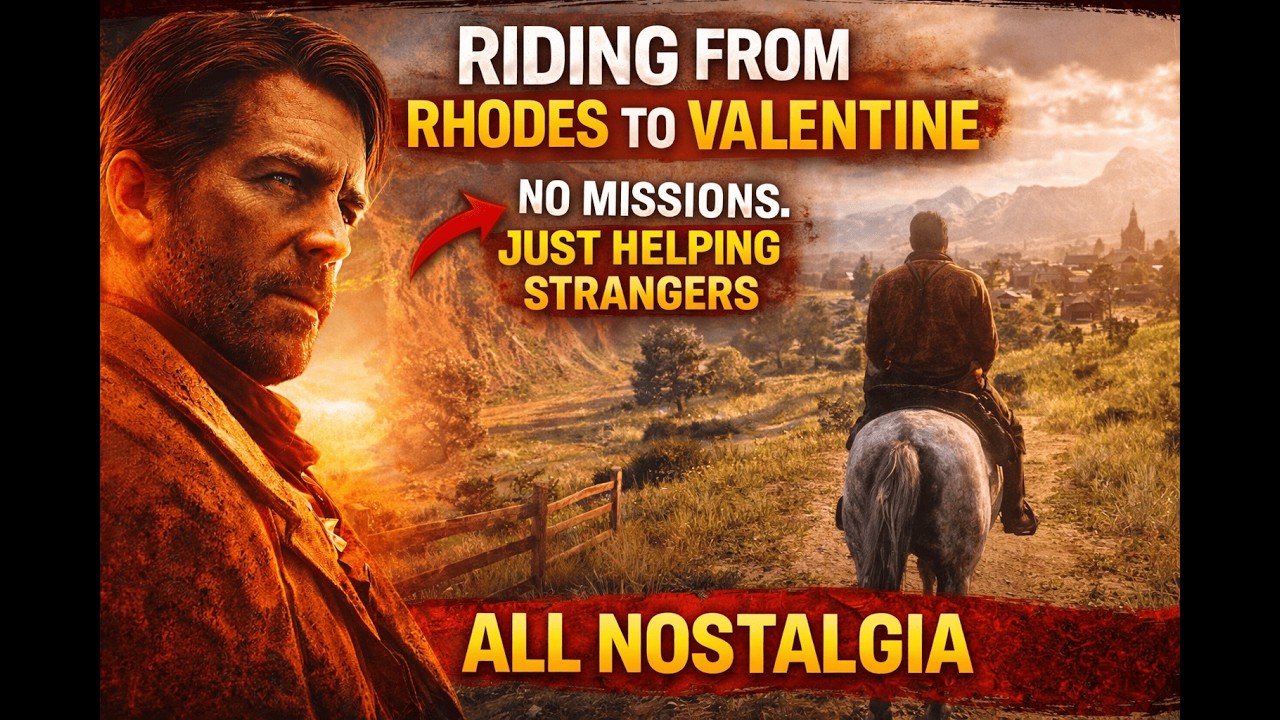 RDR2 | No Missions, Just Riding From Rhodes to Valentine