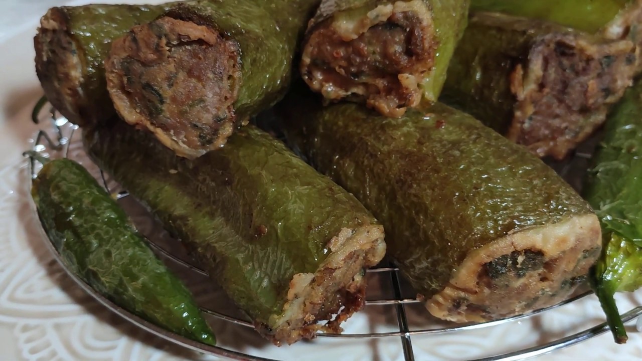 POIVRONS FARCIS AUX VIANDES HACHÉES ⁦. CUISINE MALIYA.فلفل محشي باللحم المفروم
