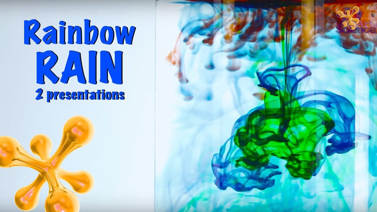 How to create Rainbow Rain | water colors | dArtofScience