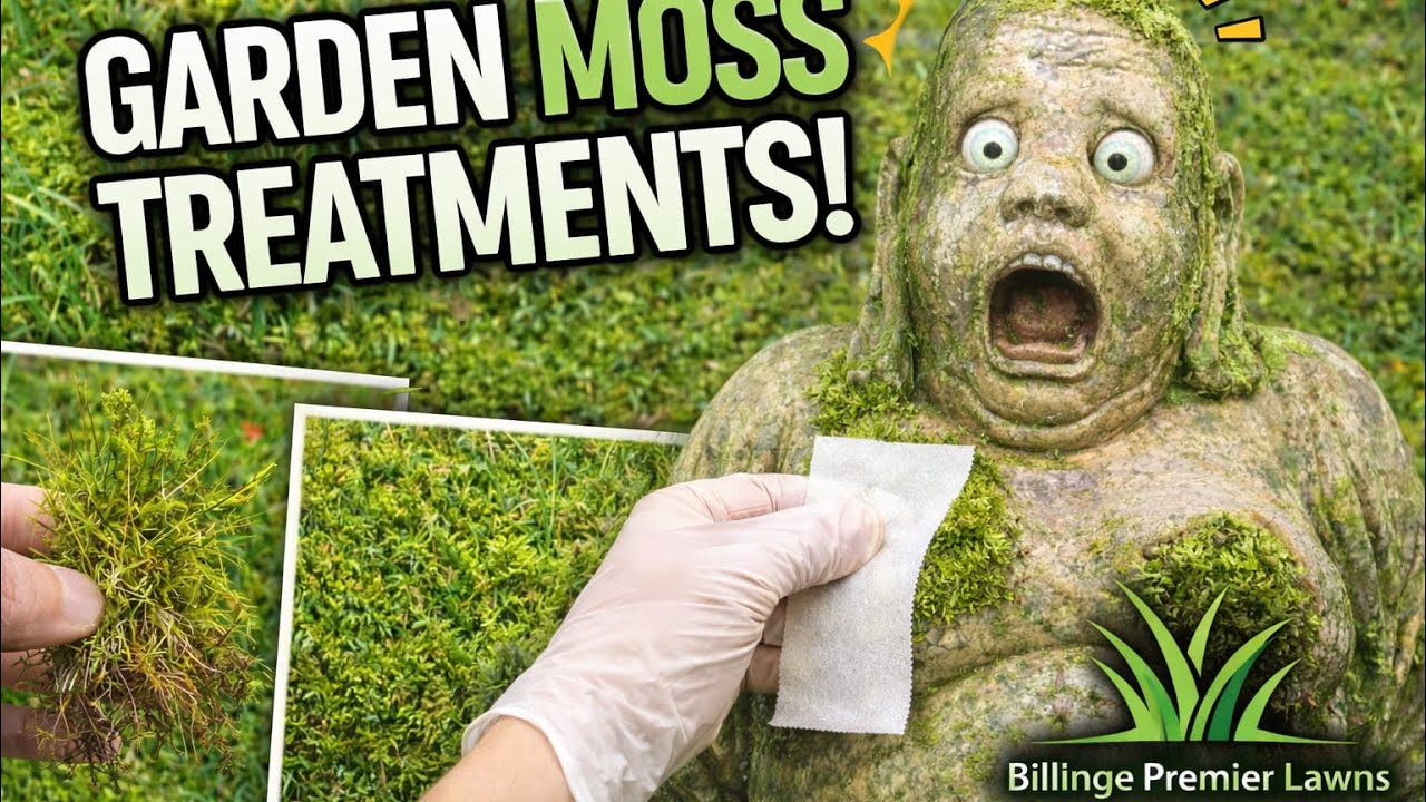 Watch Us Wax Away Garden moss - Huge Lawn Makeover! Also A Huge Mistake! Sorry 😞 