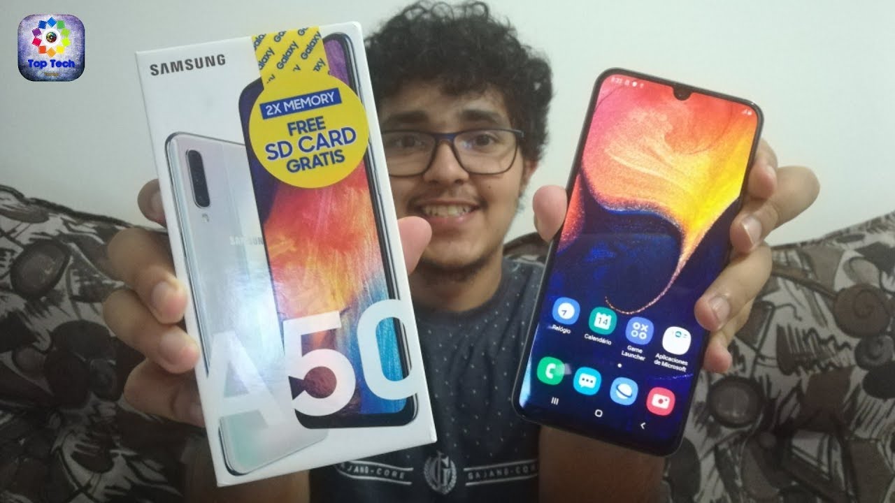 NOVO GALAXY A50 OPINIÃO SINCERA (Unboxing em PT-BR) | NOVA LINHA DA SAMSUNG VALE A PENA?
