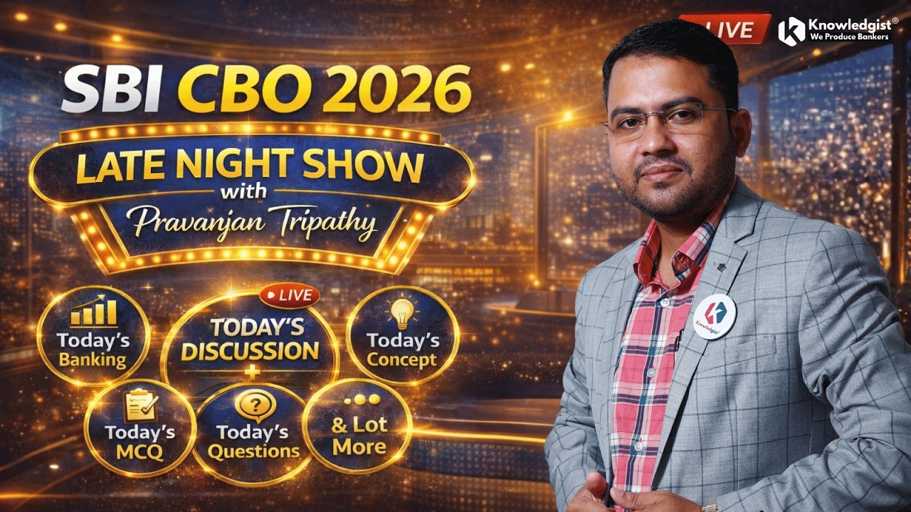 SBI CBO 2026 | Banking Awareness  & Top Concept ? Daily Late Night Show With Pravanjan Tripathy Sir