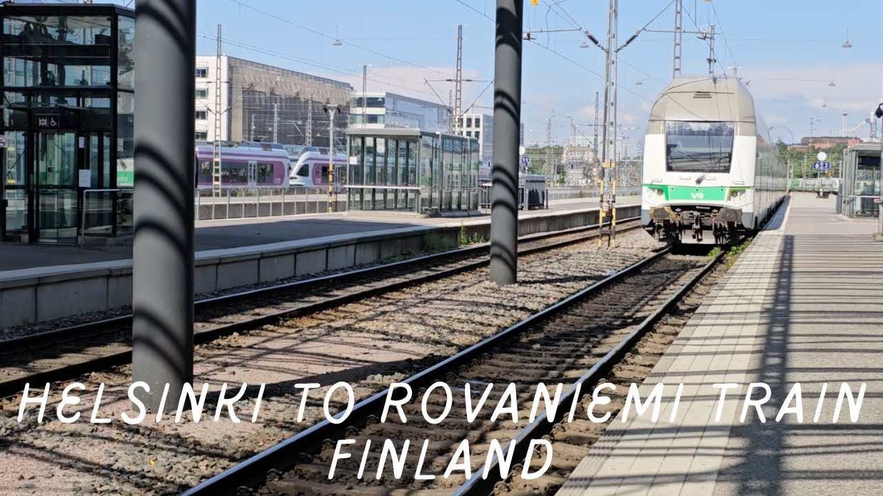 Train from Helsinki to Rovaniemi (Finland) - Daytime train