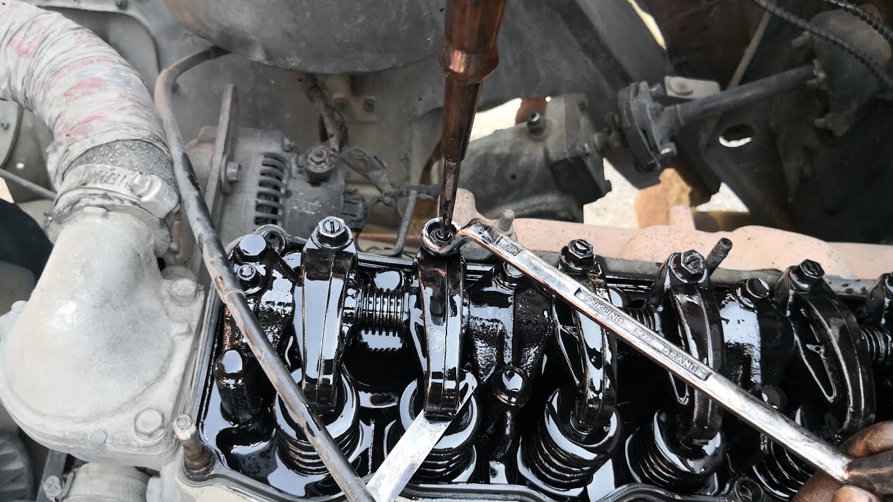 How to Toyota 14b engine tapped adgest, diesel engine tapped adgestment