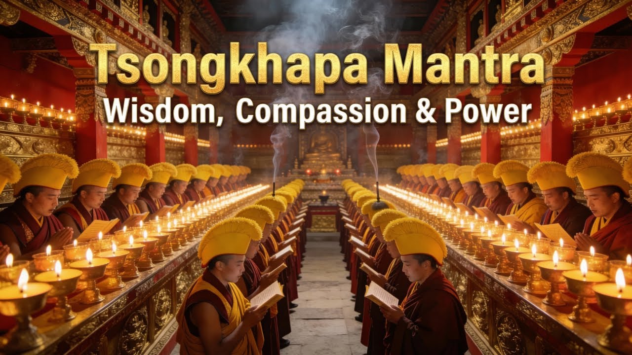 Tsongkhapa Mantra (Migtsema) — Tibetan Monks Chant | Wisdom, Compassion & Power