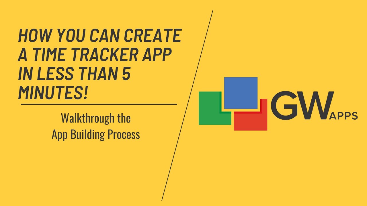 How You Can Create A Time Tracker App In Less Than 5 Minutes!
