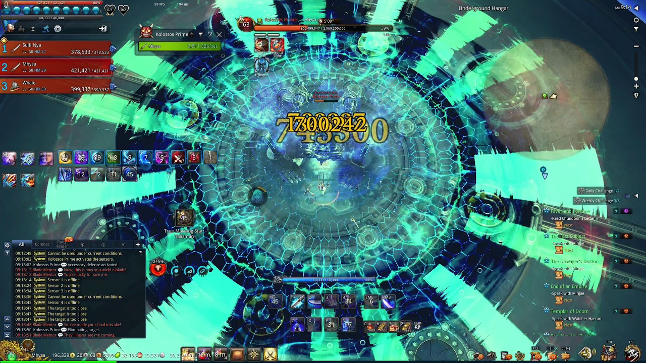 [Blade and Soul] Hanger 0 Boss 2 solo (After 100 runs)