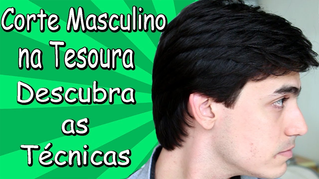 Corte de Cabelo Masculino com Tesoura Moisés Cabeleireiro