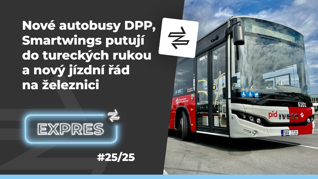 METROBUS EXPRES #25: Nové autobusy DPP, Smartwings putují do tureckých rukou a jízdní řád 2026