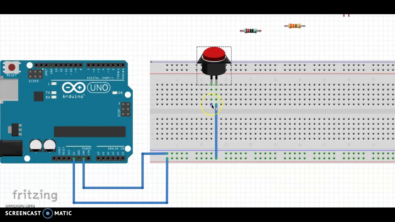 Wiring a push button switch