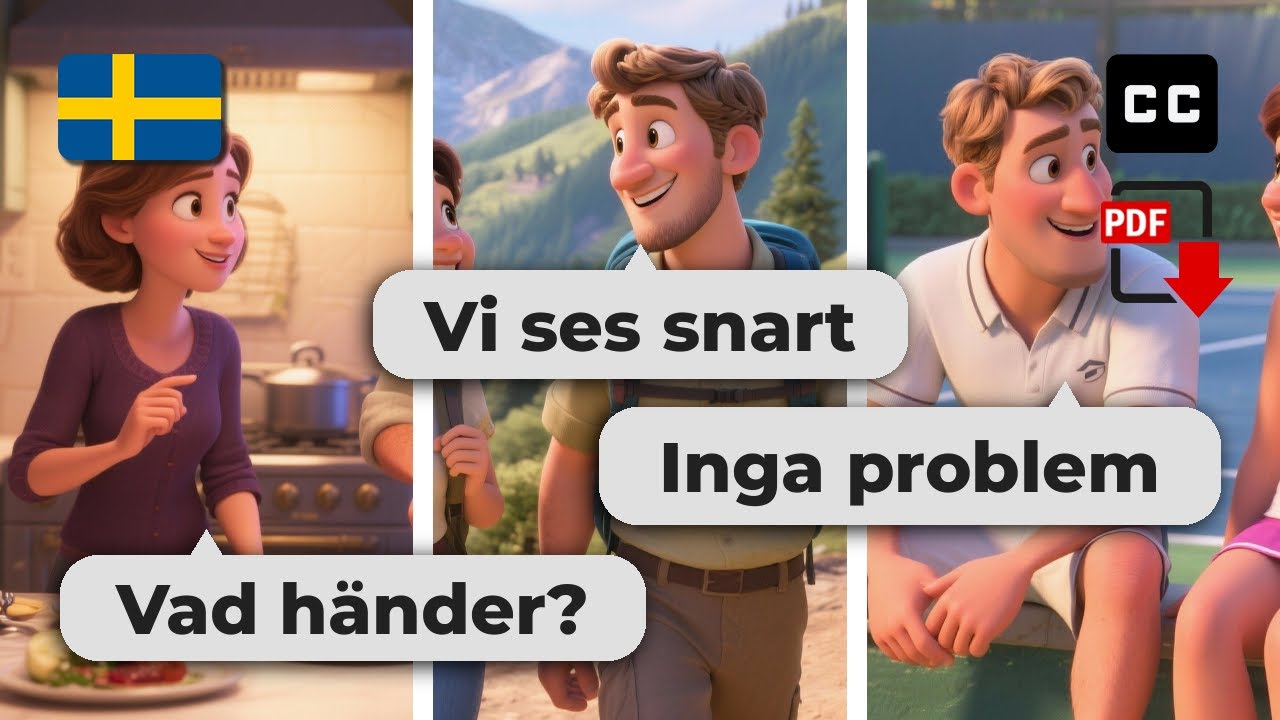 7 Easy Swedish Conversations to Boost Your Skills Fast 🇸🇪 Beginner Level (A2-B1)