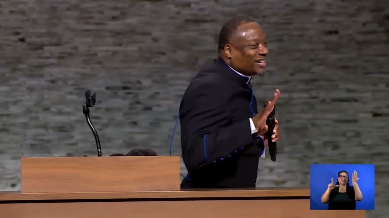 Dr. Marcus D. Cosby sings 