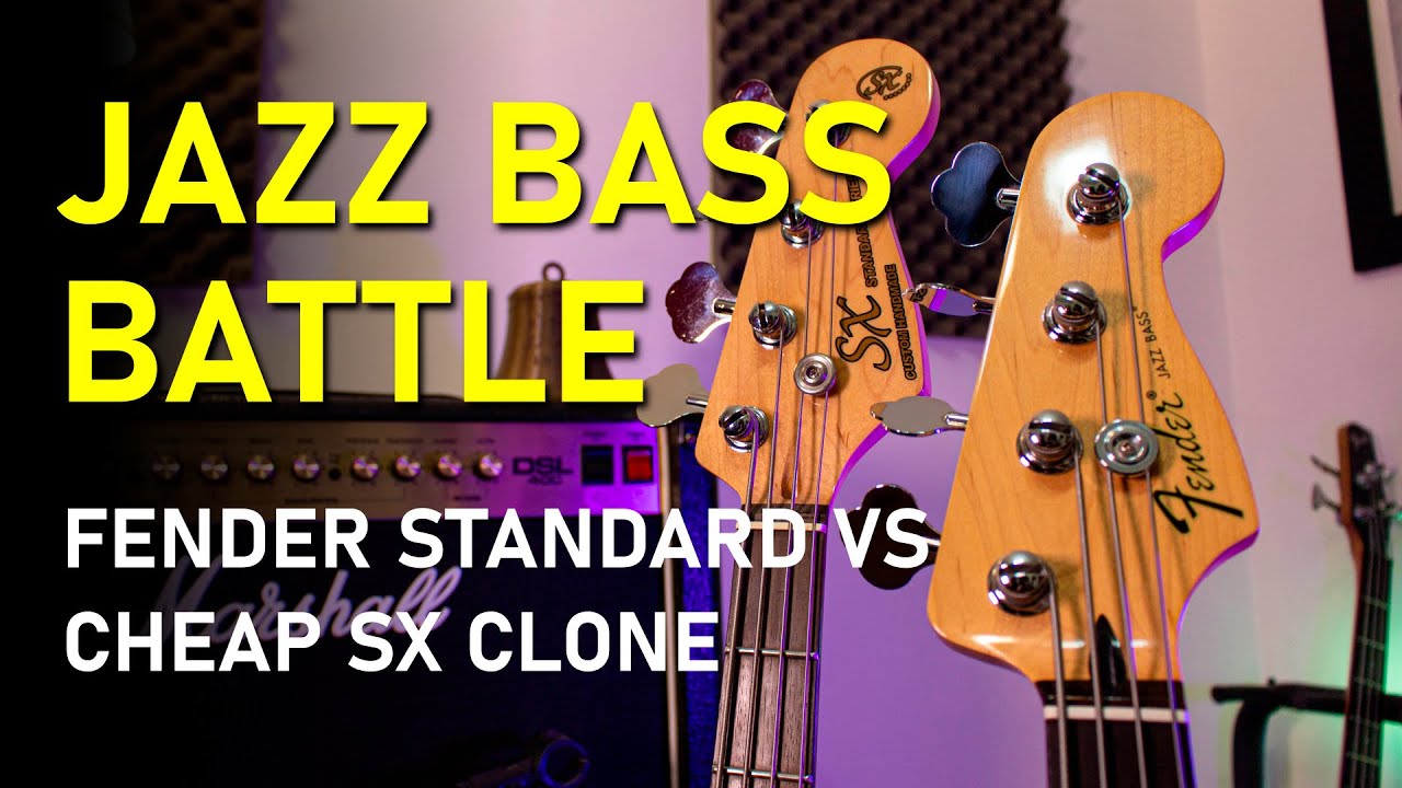 Fender Jazz Bass Standard vs. Cheap SX Clone - Audio Tests