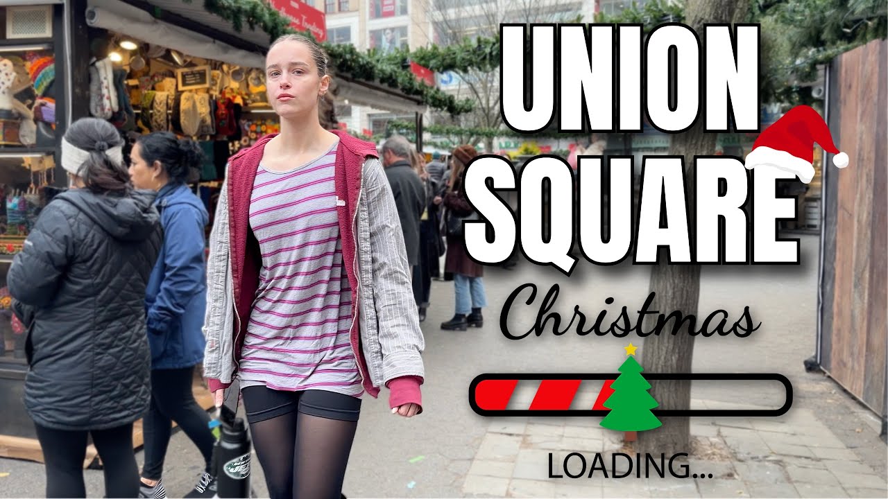 NEW YORK CITY Walking Tour [4K] - UNION SQUARE And Its 🎄Holiday Market 🎄 - Christmas Loading