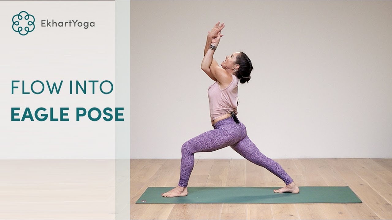 20 minute eagles and twists yoga flow with Anna Sugarman | EkhartYoga