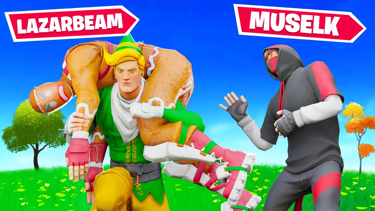 So Lazarbeam Muselk & I Played Fortnite Again..