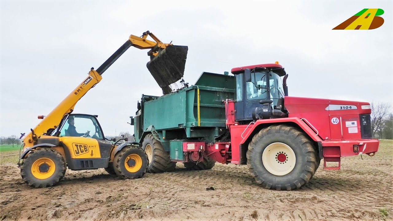 Mist / Kompost streuen - Challenger Terra Gator 3104 Lohnunternehmen Düngung in der Landwirtschaft