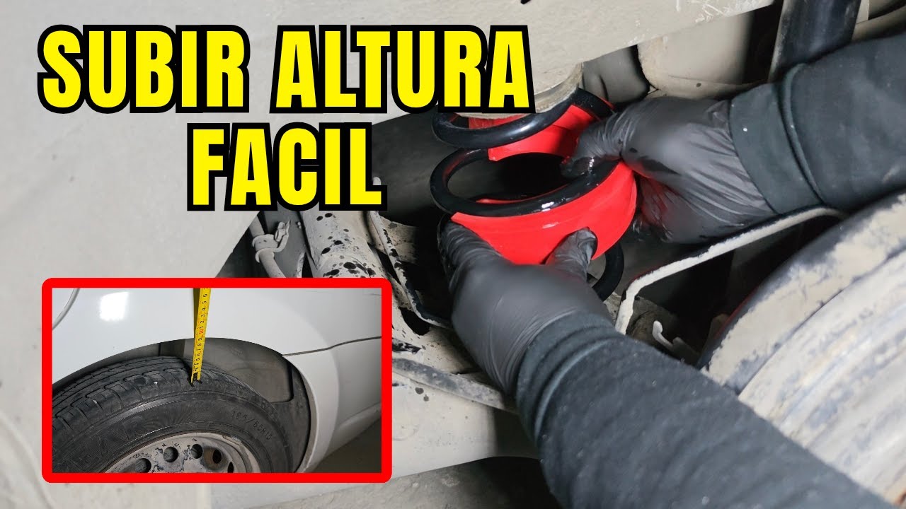 Cómo subir la suspensión del auto para que no pegue en topes y baches