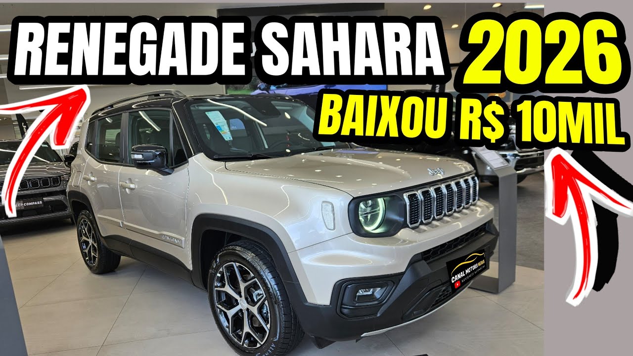 RENEGADE SAHARA 2026 / BAIXOU O PRE&Ccedil;O /  RENEGADE 2026 / NOVO RENEGADE 1.3 TURBO 2026