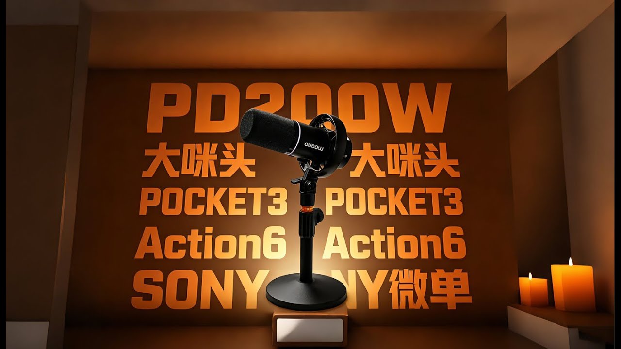 现在你看到的这个动圈麦克风是无线的，而且是2.4ghz无线麦克风。它几乎适配所有的带有usb-c口的接收端。