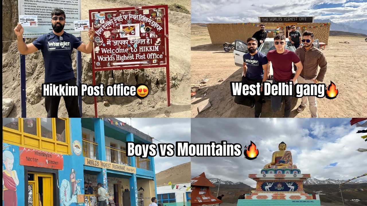 World's Highest Post Office| EP3 |Boys vs Mountains | #spiti #hikkim #langza #komic #himachalpradesh