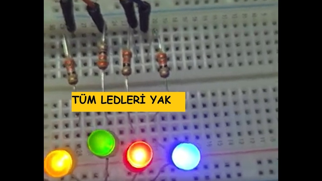 ARDUİNO KURS-6(TÜM LEDLERİ YAK)