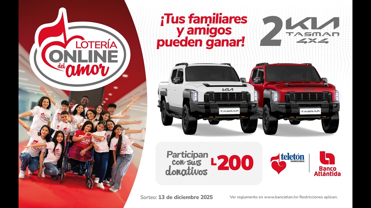 Lotería del Amor - Teletón 2025 | Banco Atlántida
