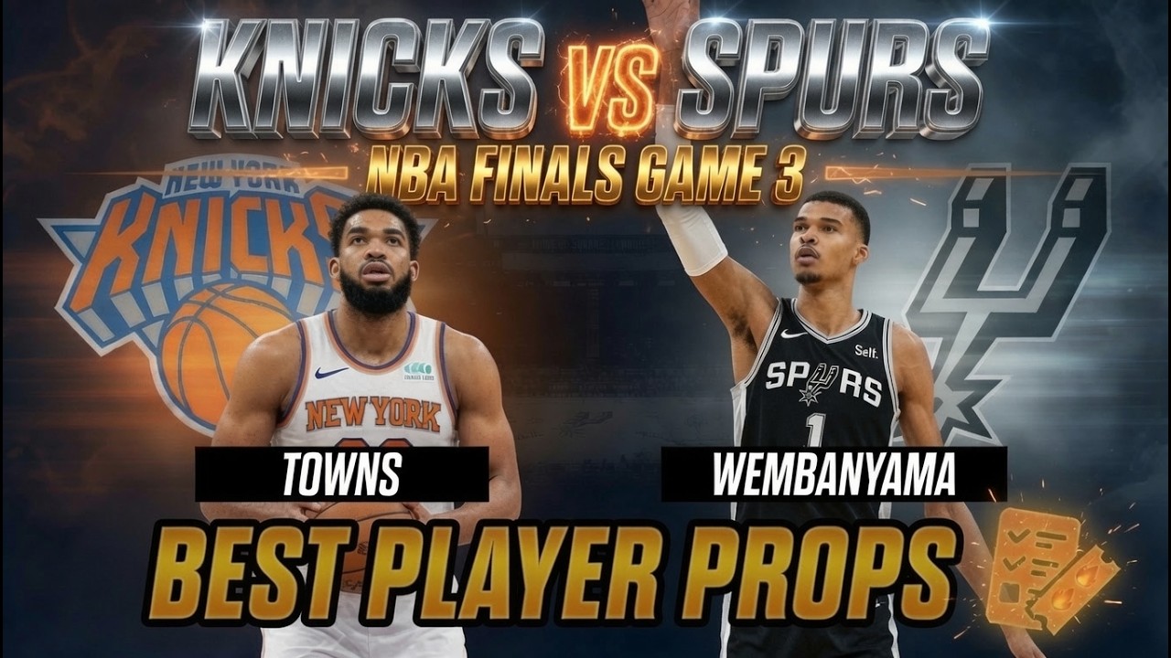 Knicks vs Spurs BEST Player Props for Game 3