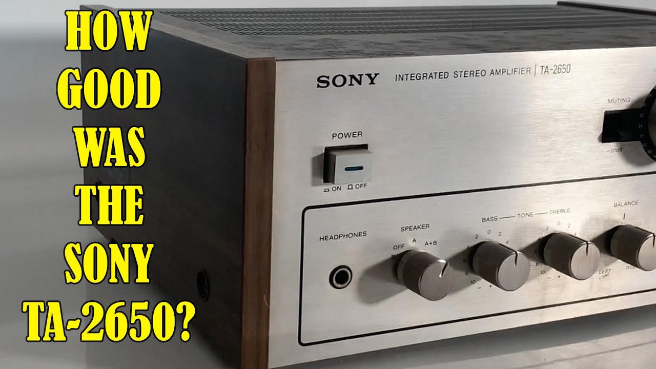A leisurely look at the Sony TA-2650 Stereo Integrated Amplifier from 1976