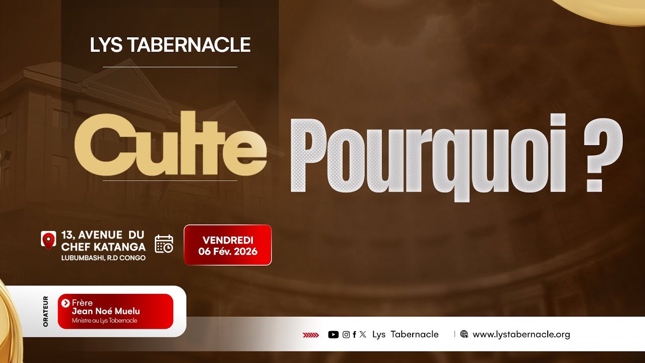 Culte du Vendredi 06 Février 2026