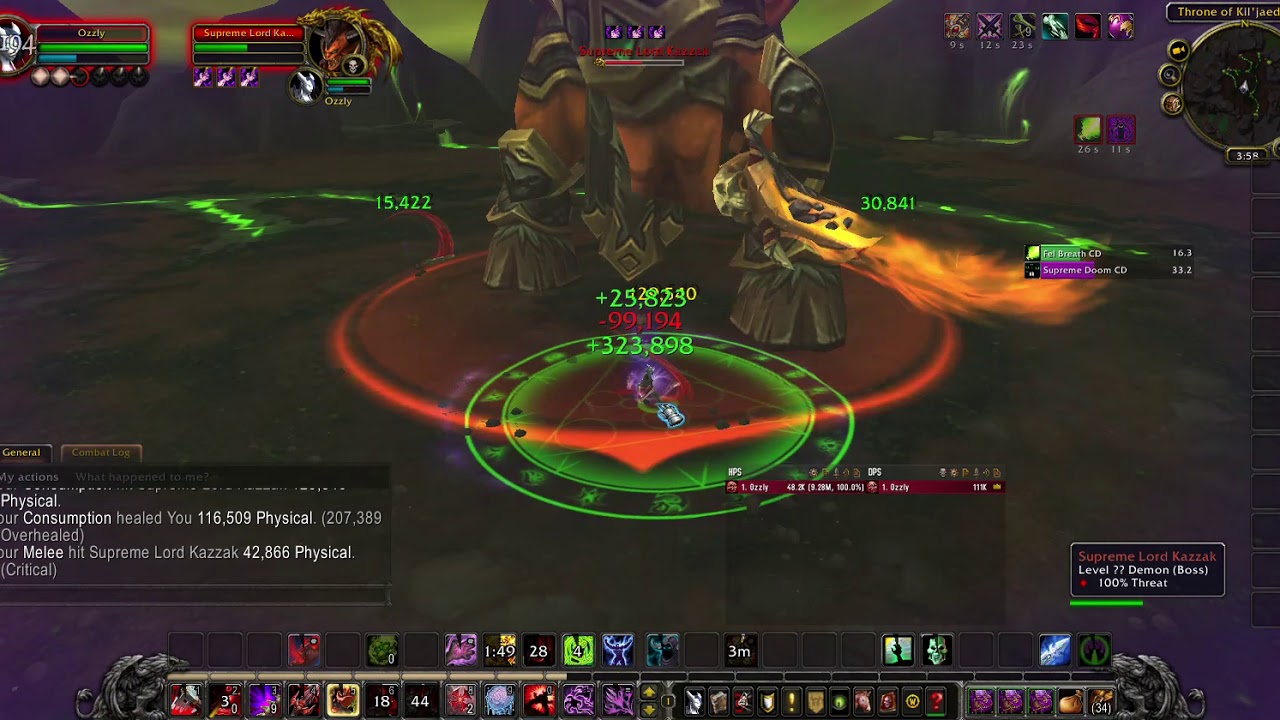 Level 99 Blood DK VS Supreme Lord Kazzak