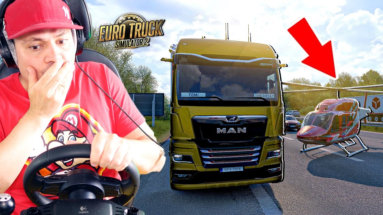 🚛 ŚM13RT3LNY WYPADEK NA AUTOBAHN W DE.. WYLĄDOWAŁ HELIKOPTER! | Euro Truck Simulator 2