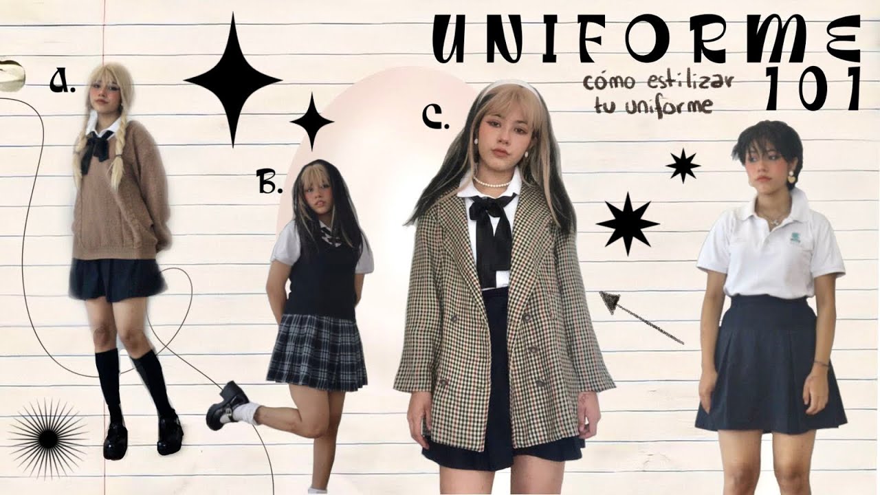 cómo estilizar tu uniforme para verte cool este regreso a clases 🧚🏼‍♂️💫