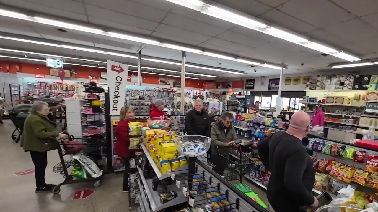 Local shoppers stock up for incoming winter storm