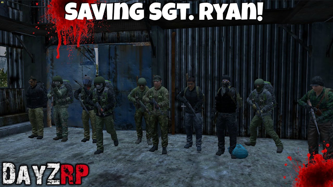 Dayz Standalone RP - Saving Sgt. Ryan Meeting Russians And Trading
