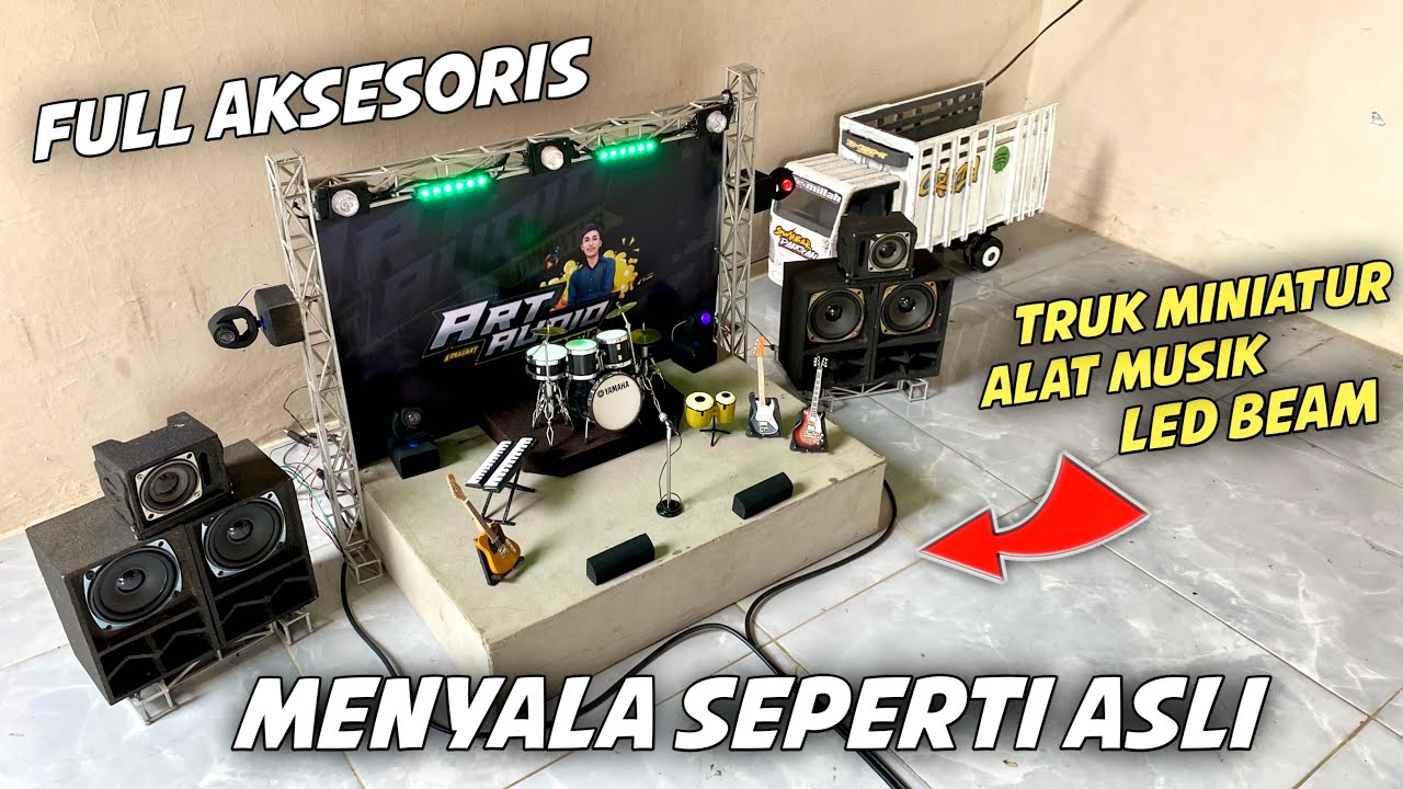 Cek Sound Miniatur Panggung MODE HAJATAN lengkap SEPERTI ASLI 