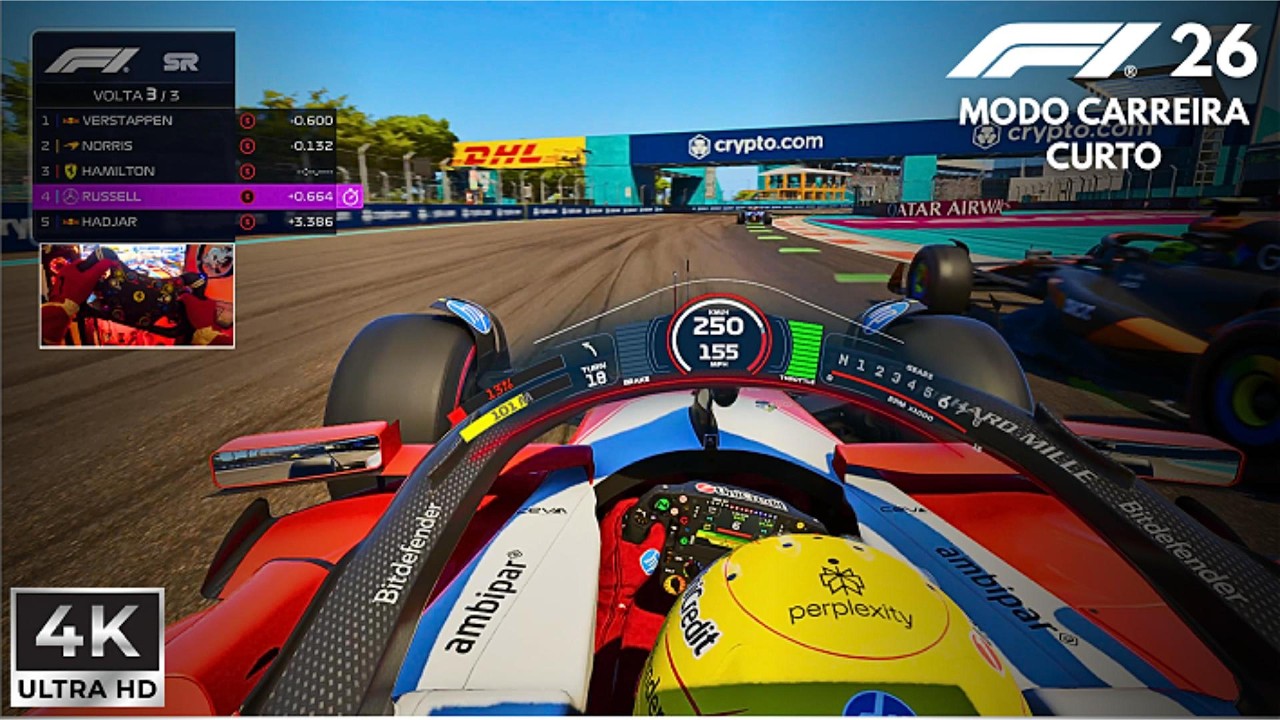 F1 26 MOD Carreira de Lewis Hamilton Ultra Realista 4K | Sprint 2 | PXN V12 Lite + Simjack UT