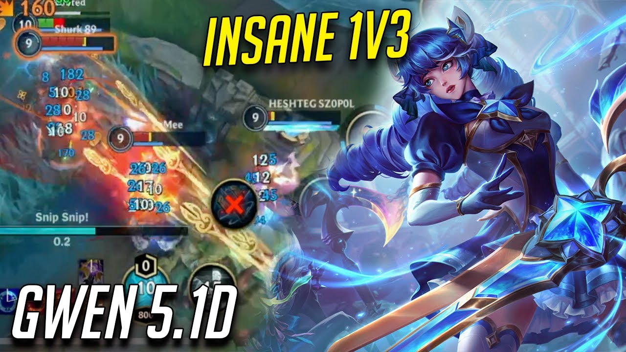 WILD RIFT GWEN 5.1D INSANE SOLOQ JUNGLE BUILD
