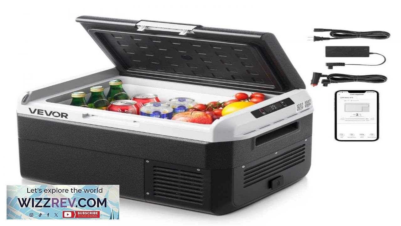 VEVOR Portable Refrigerator for Car  25L 12V Travel Fridge