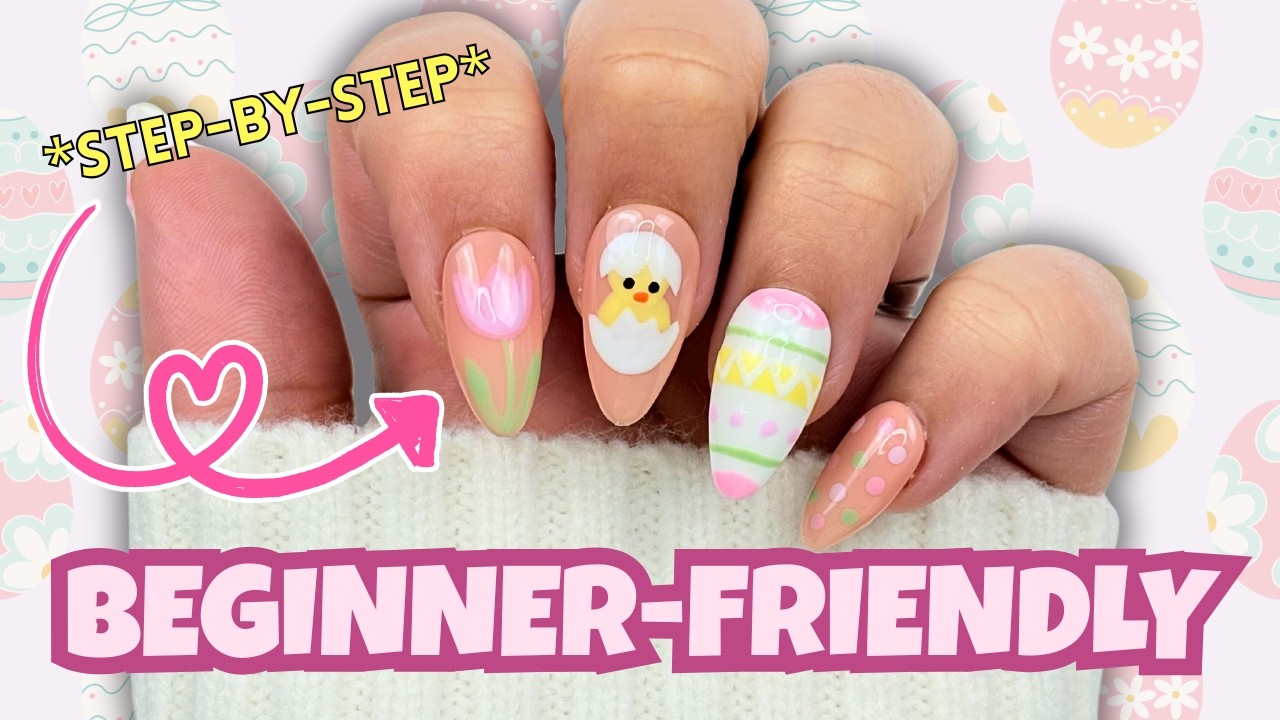 DIY Super EASY Easter / Spring Nails With Me