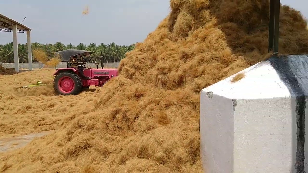 greentech engineering coir fiber unite full runing & coir fiber bealing prosess