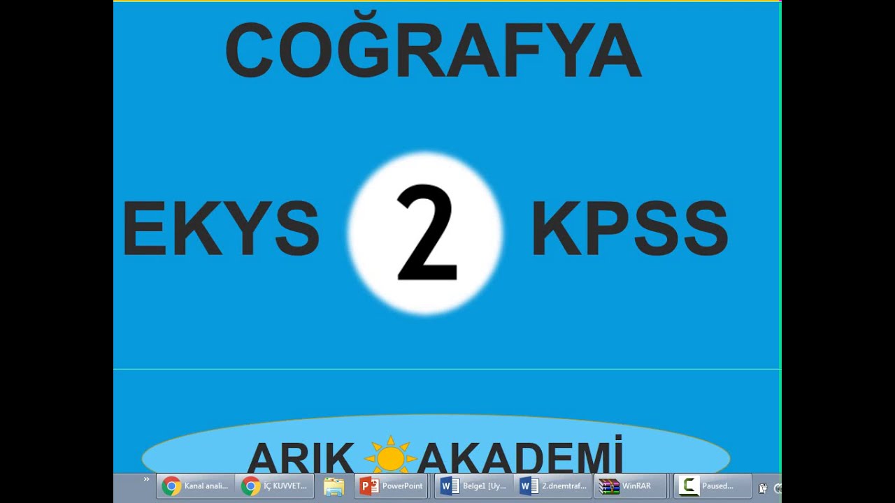2020 COĞRAFYA DENEME 2 EKYS-KPSS