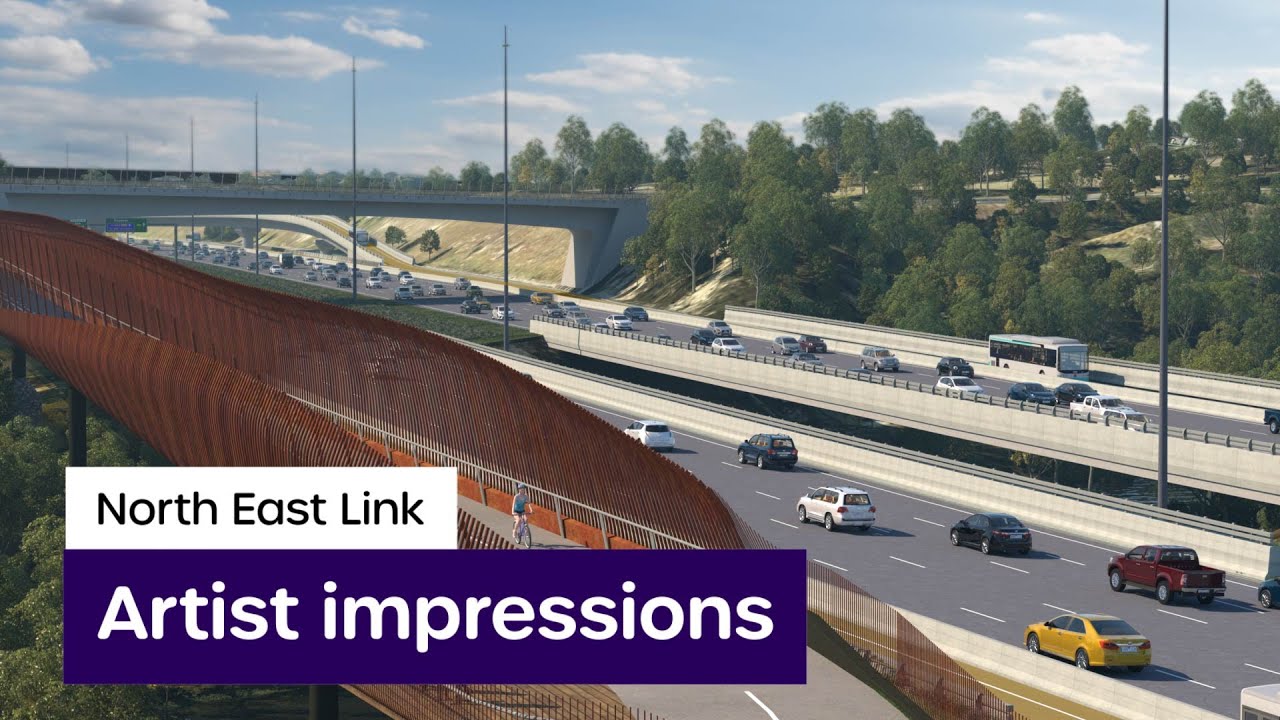 Virtual fly through of North East Link