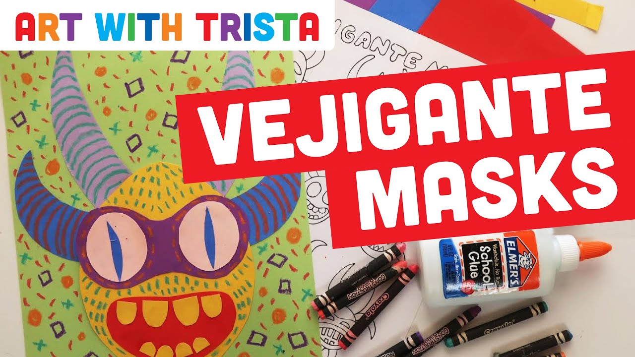 Vejigante Mask Hispanic Heritage Month Art Tutorial - Art With Trista