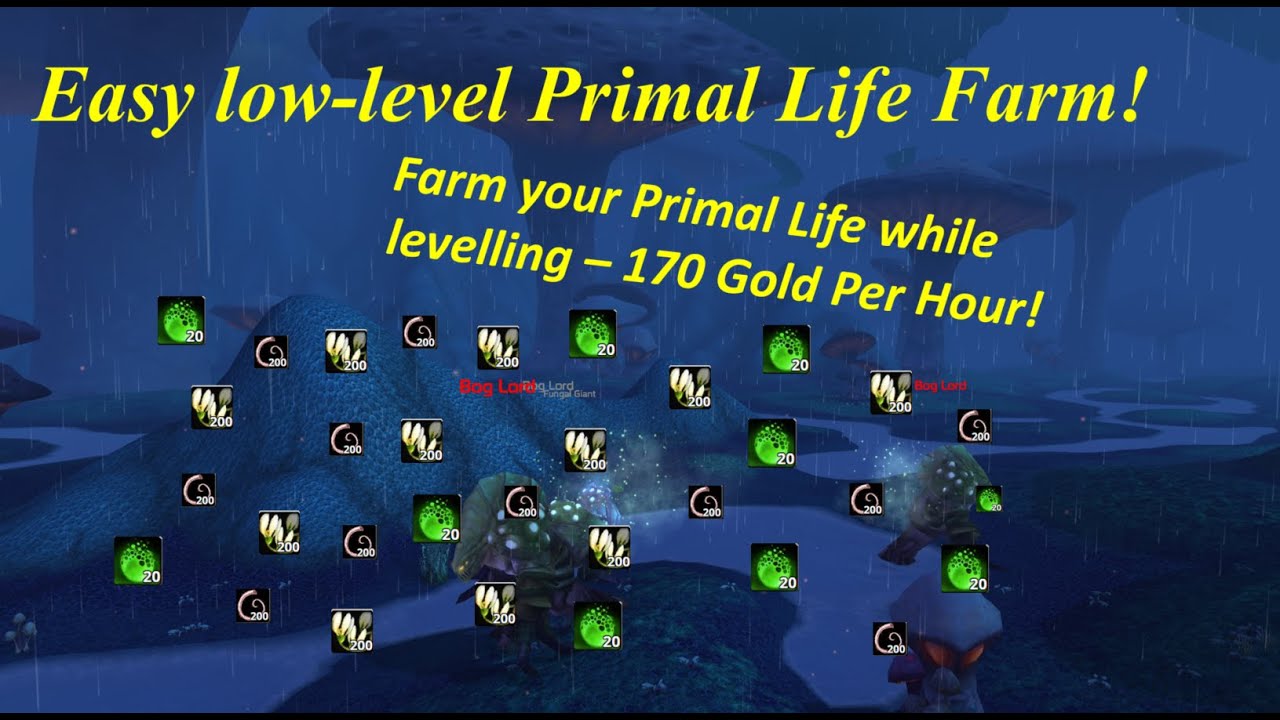 Farming 5 HOURS of PRIMAL LIFE in Zangarmarsh! | WoW TBC Classic Primal Life Gold Farm