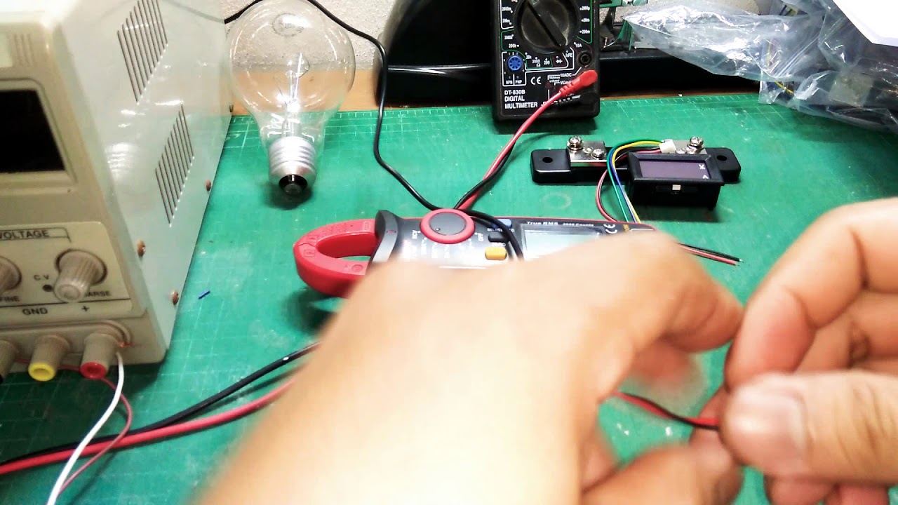 รีวิว 1/2...Digital Voltmeter Ammeter DC 0-100/50A