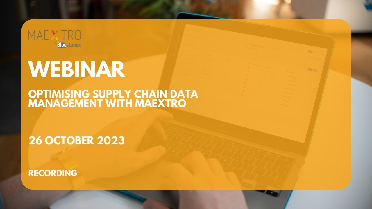 Optimising Supply Chain Data Management Webinar