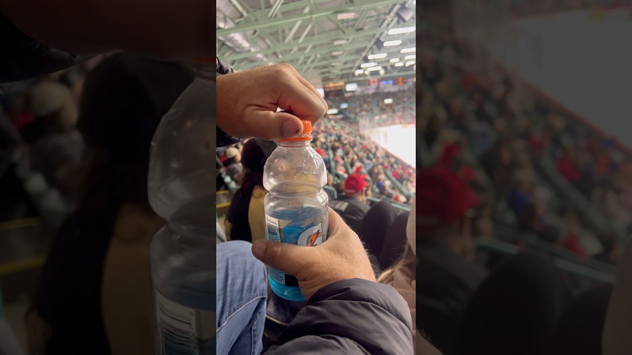 Having fun with my hands at the PG Cougars hockey game. #hockey #whl #princegeorge #hands