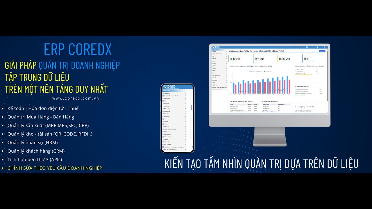 CoreDX ERP - Tổng quan về giải pháp ERP - Core Enterprise Online
