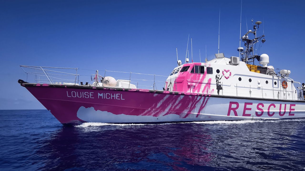 Banksy funds rescue boat to save refugees at sea